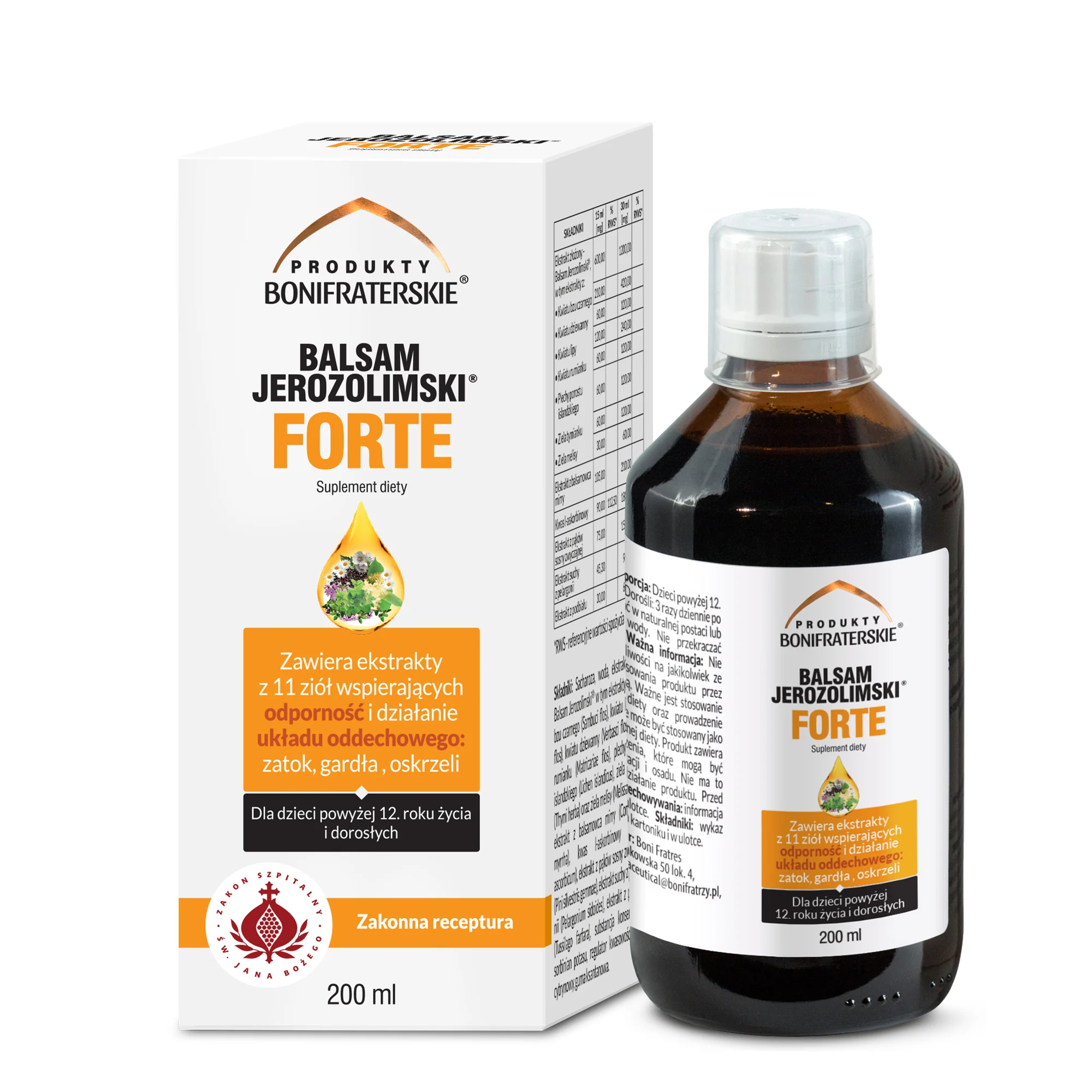 Balsam Jerozolimski Forte suplement diety, 200 ml