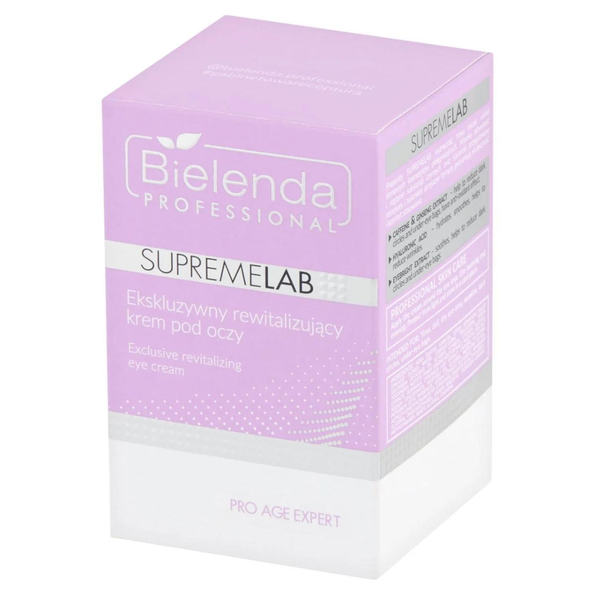 Bielenda Professional SupremeLab rewitalizujący krem pod oczy, 15 ml