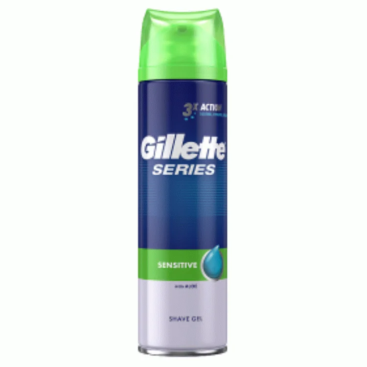 Gillette Series kojący żel do golenia z aloesem, 200 ml