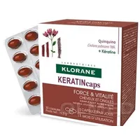 Klorane Keratin Caps, suplement diety, 30 kapsułek