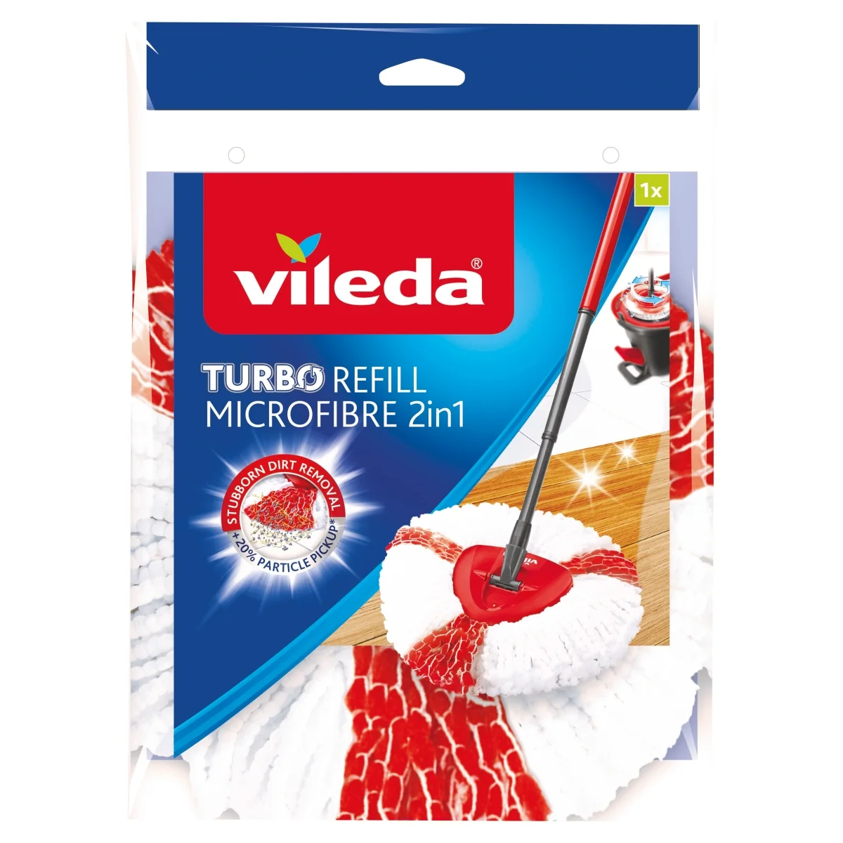 Vileda Turbo 2w1 wkład do mopa obrotowego, 1 sztuka