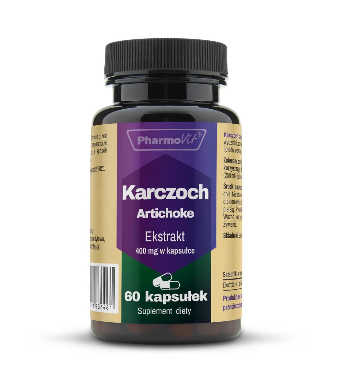 Karczoch Pharmovit, suplement diety, 60 kapsułek
