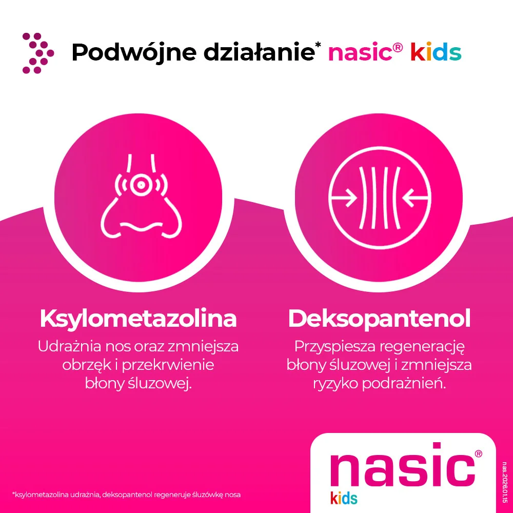 Nasic kids (0,05 mg + 5,0 mg)/dawkę, aerozol do nosa