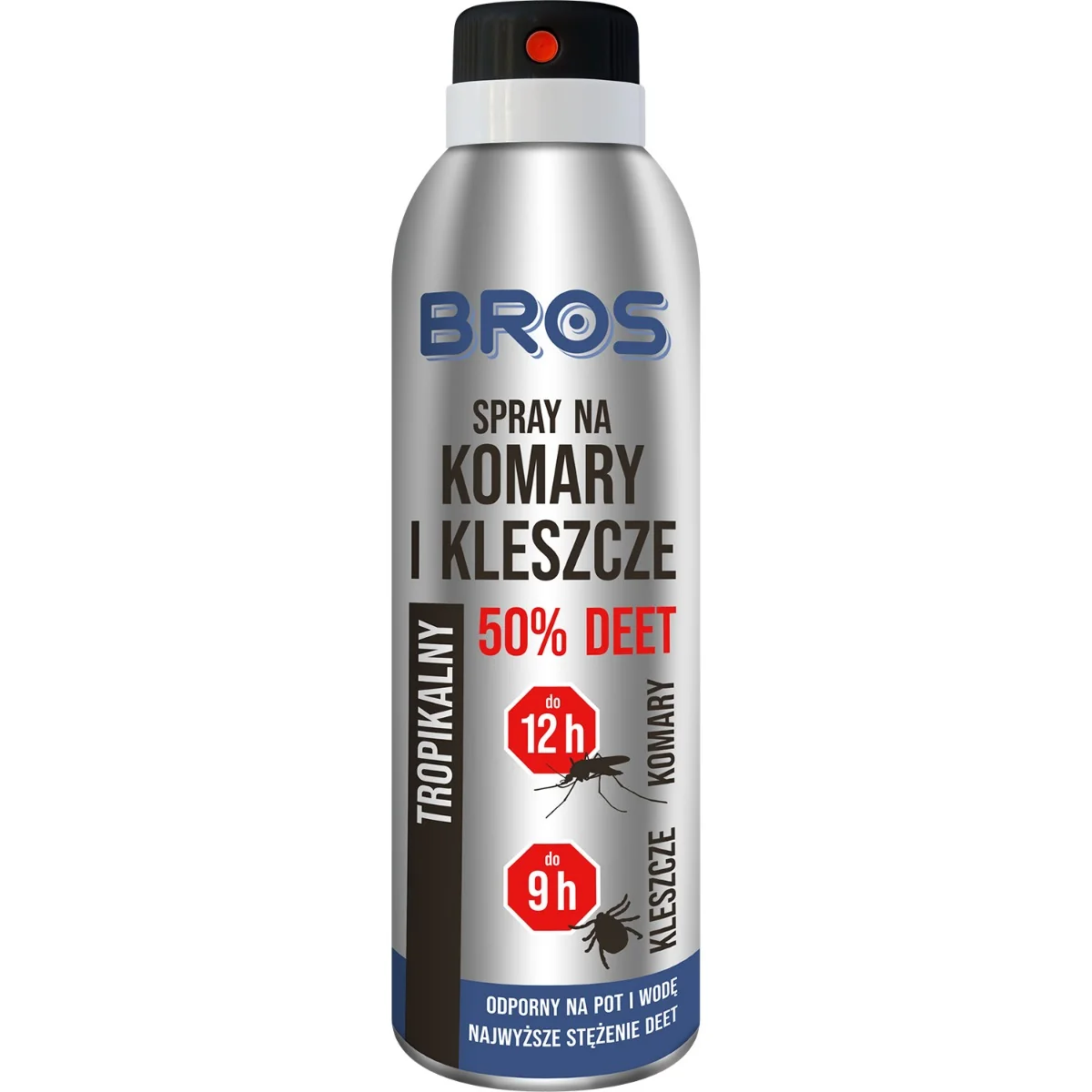BROS spray na komary i kleszcze 50% DEET Tropikalny, 180 ml