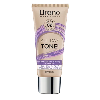 Lirene All Day Tone! podkład dopasowujący + serum, 02 natural, 30 ml