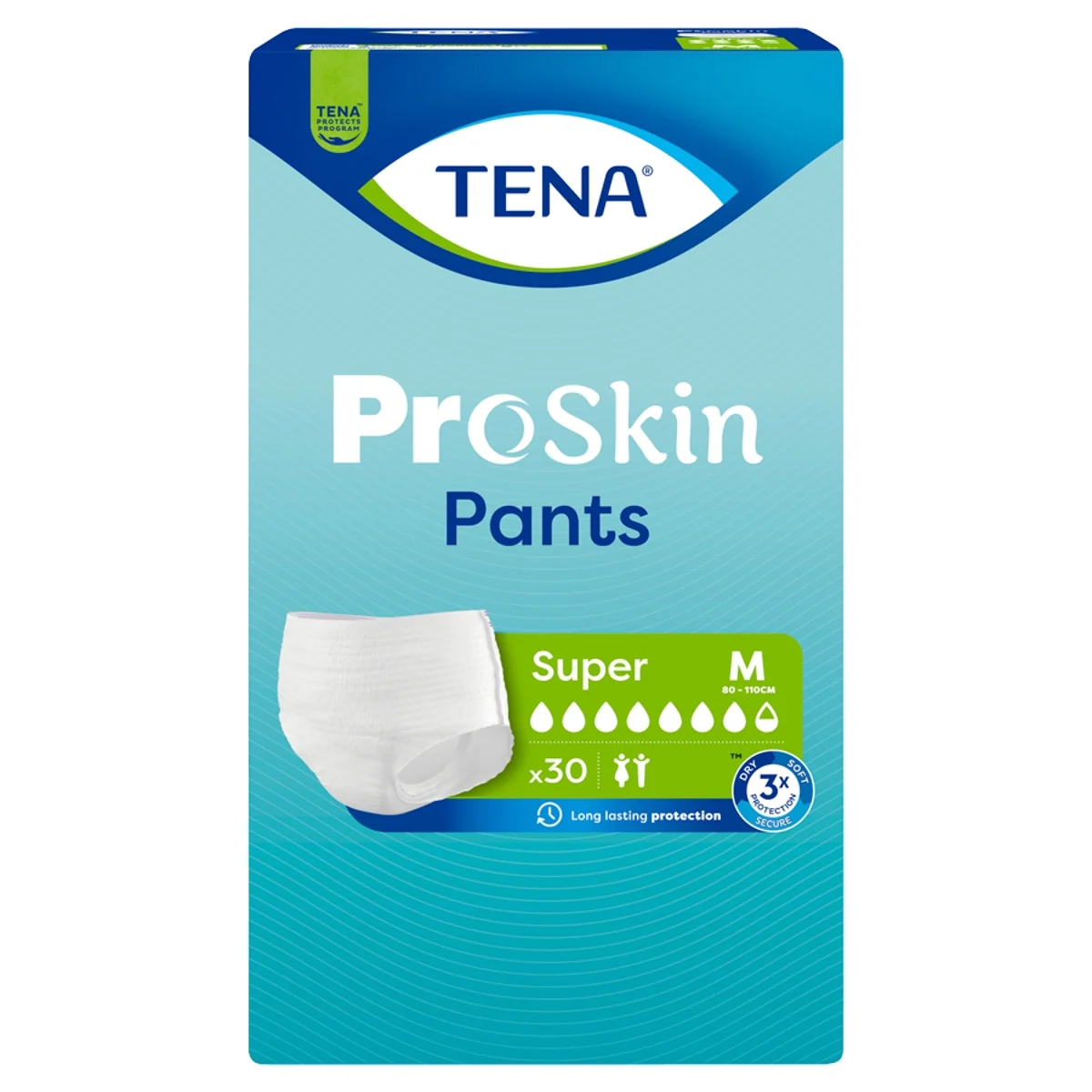 TENA ProSkin Pants majtki chłonne Super M, 30 sztuk