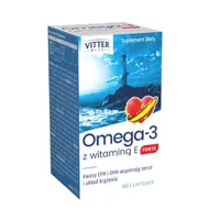 Vitater Blue Omega-3 Forte + witamina E, suplement diety, 60 kapsułek