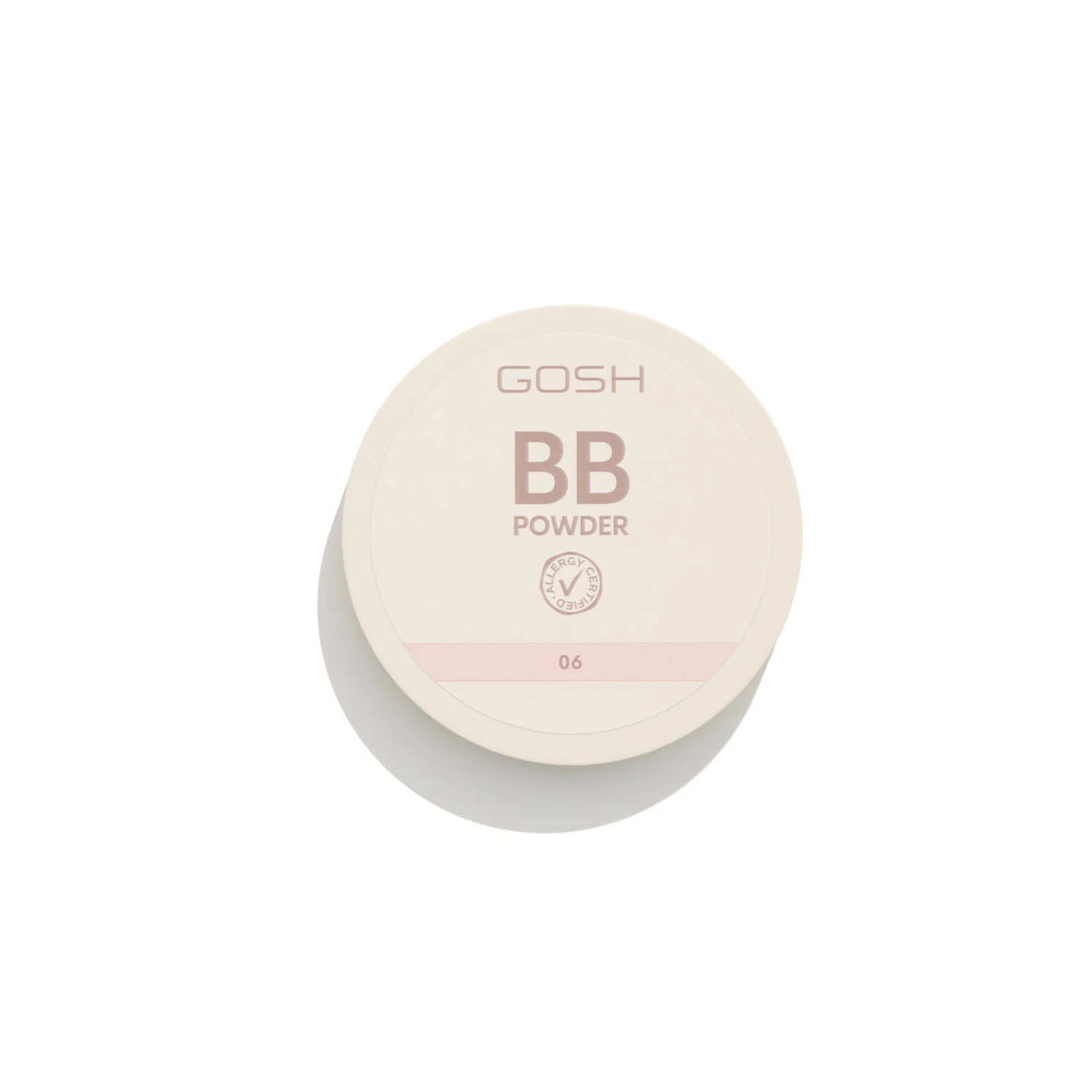 GOSH BB Powder puder prasowany 06 Warm Beige, 6,5 g