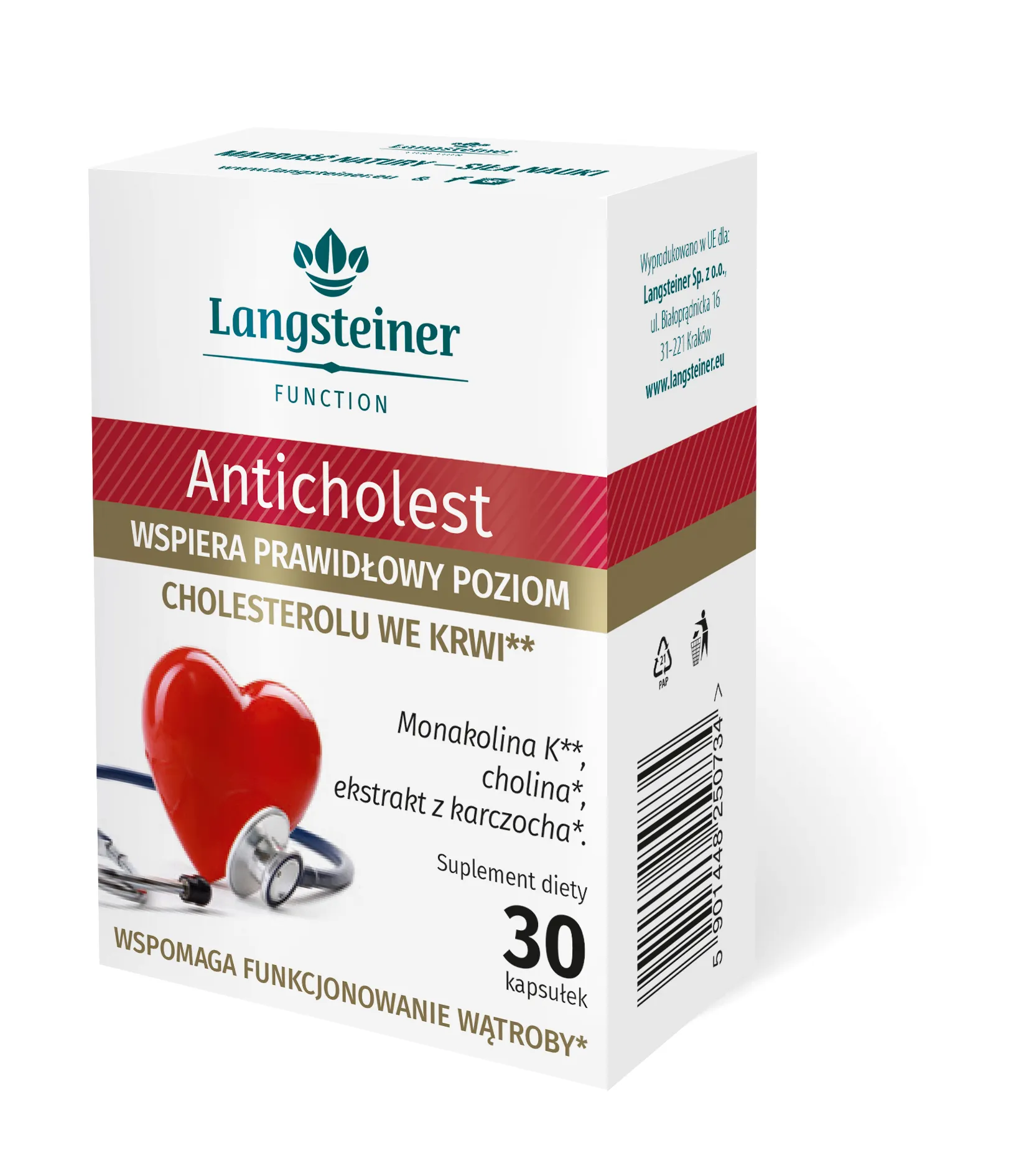 Anticholest, suplement diety, 30 kapsułek