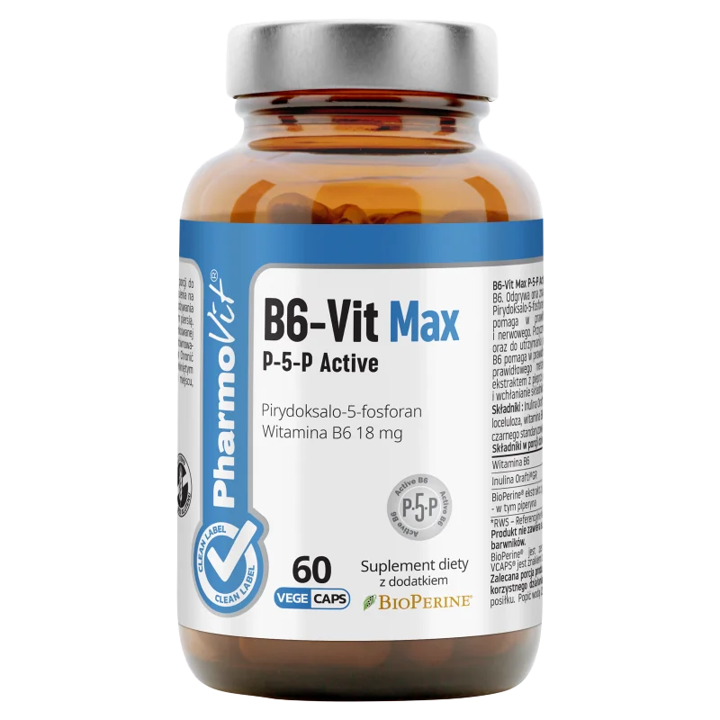 Pharmovit B6-Vit Max P-5-P Active suplement diety, 60 kapsułek