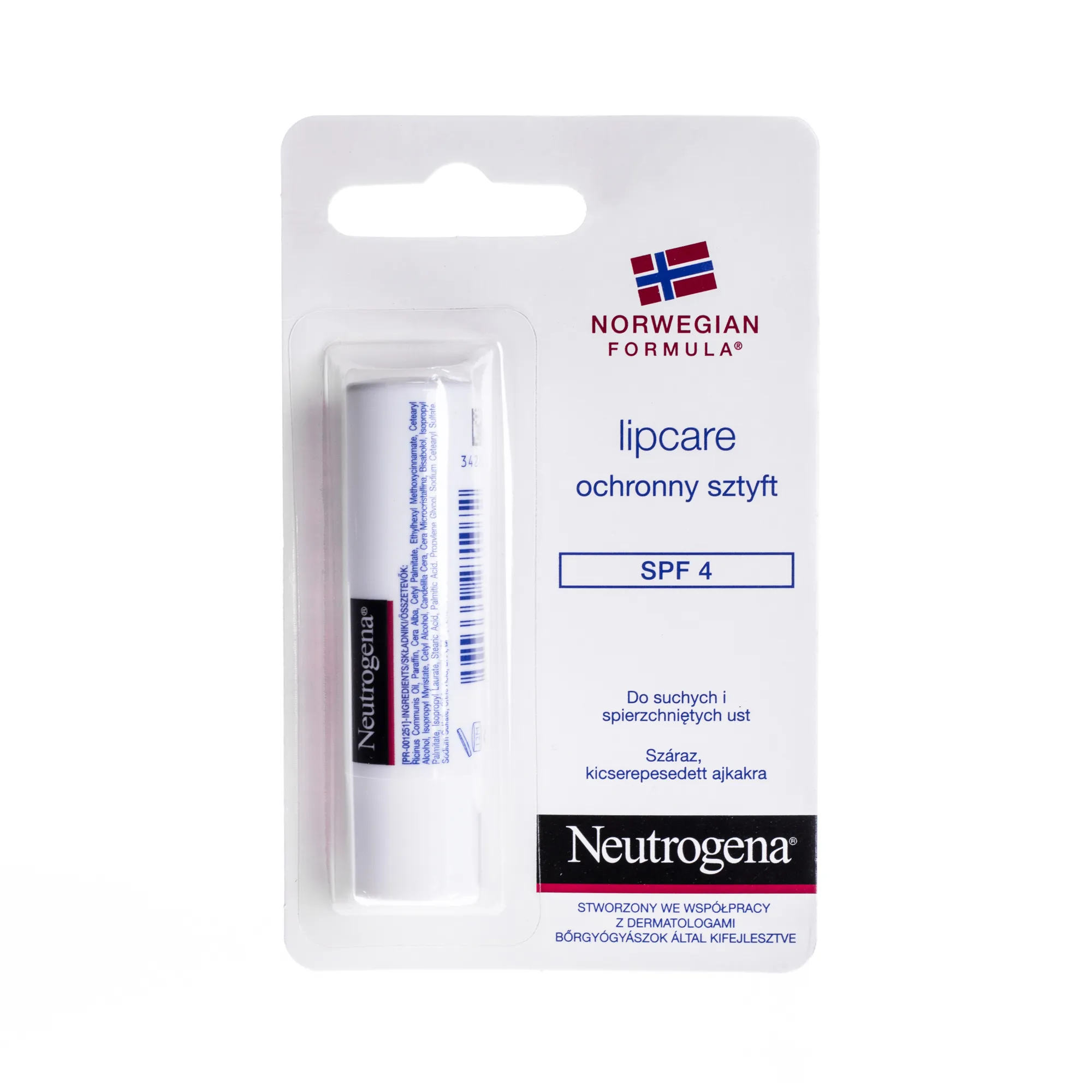 Neutrogena Formuła Norweska , ochronny sztyft do ust spf 4, 4,8 g 