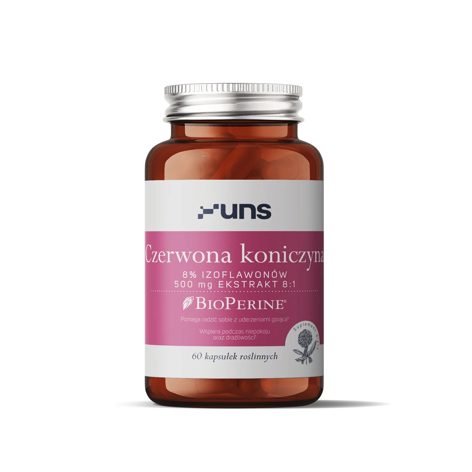 UNS Czerwona koniczyna + BioPerine® 60 wege kapsułek