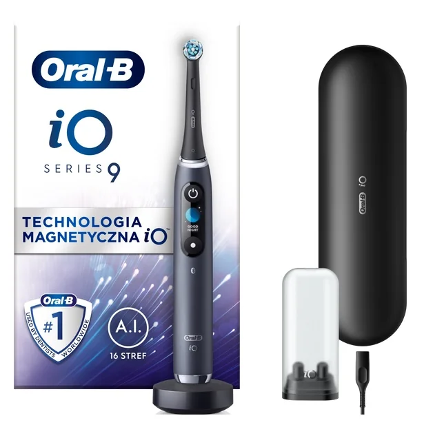 Oral-B iO Series 9 czarna szczoteczka elektryczna, 1 szt.