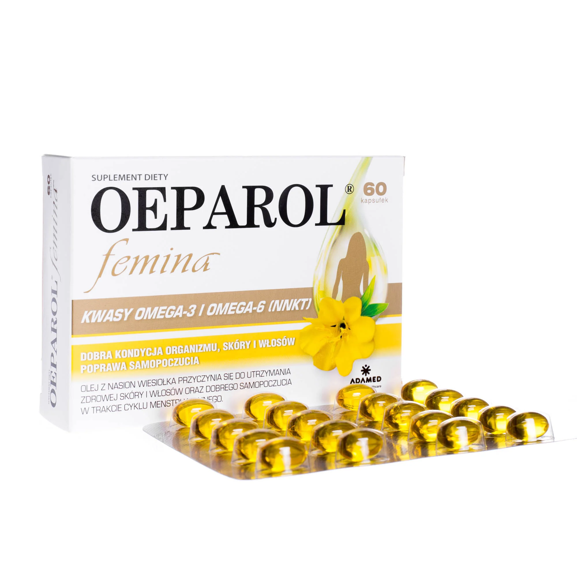 Oeparol femina suplement diety, 60 kapsułek 
