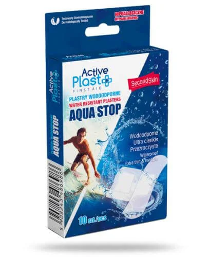 Active Plast plastry opatrunkowe wodoodporne mix, 10 szt.