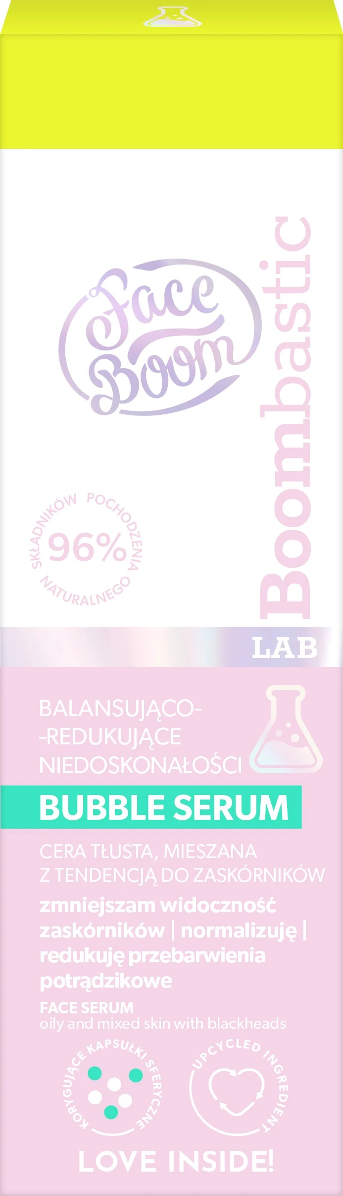 FaceBoom Boombastic Lab balansująco-redukujące niedoskonałości bubble serum, 30 ml