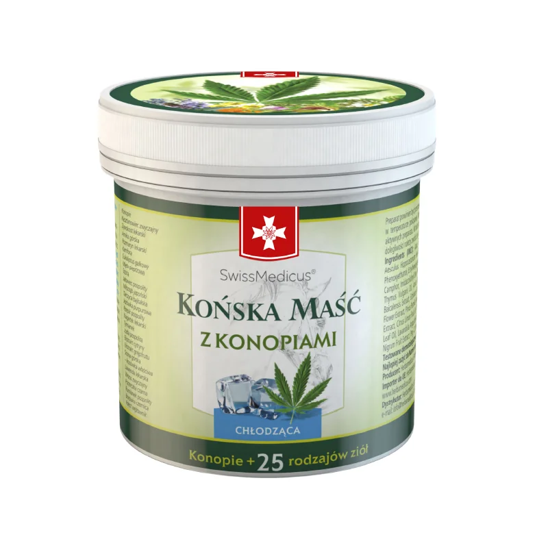 Swiss Medicus® Końska maść z konopiami chłodząca 500 ml