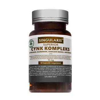 Singularis Superior, Cynk Kompleks 15 mg, suplement diety, 60 kapsułek 