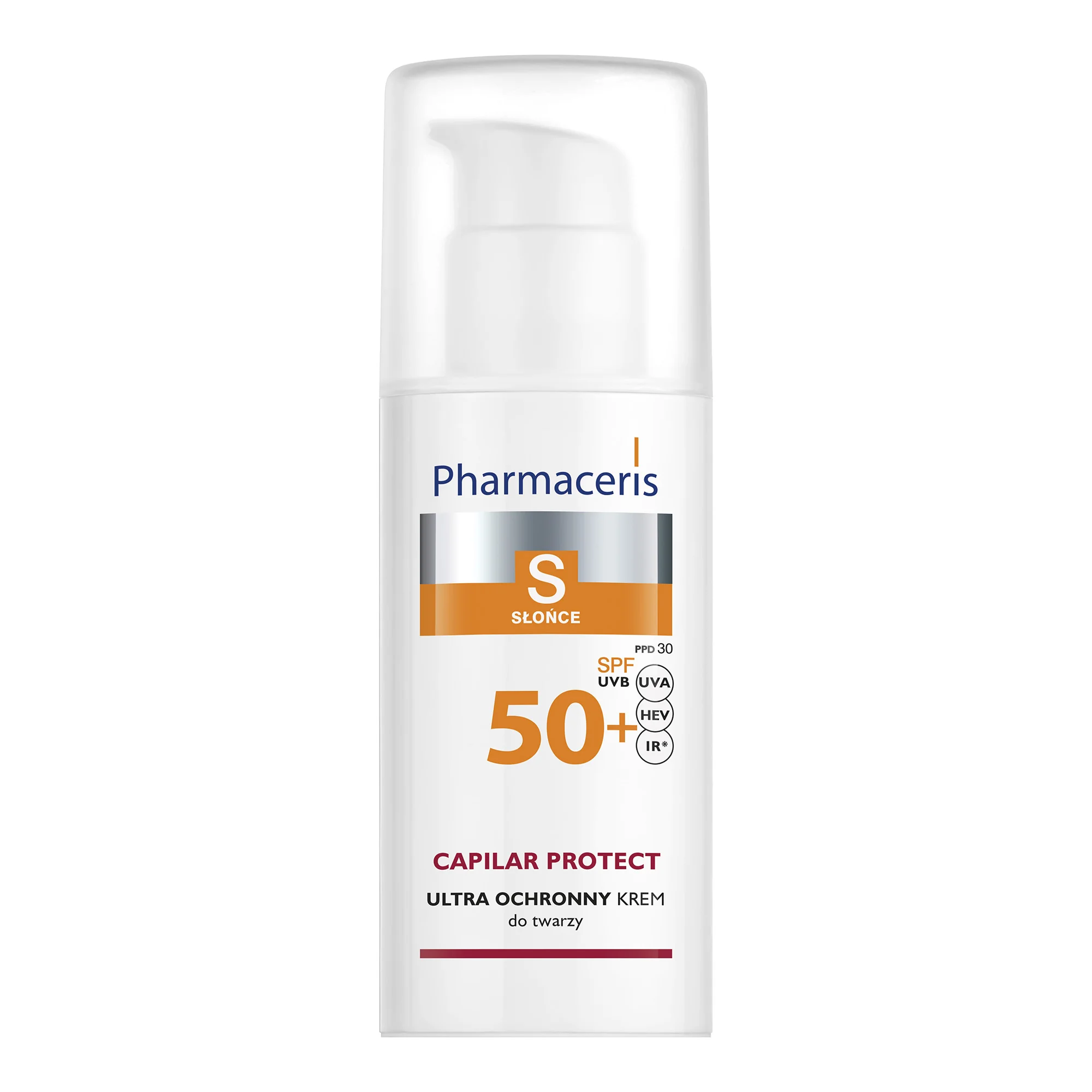 Pharmaceris S Capilar & Sun Protect krem ochronny dla skóry naczynkowej i z trądzikiem różowatym SPF 50+, 50 ml