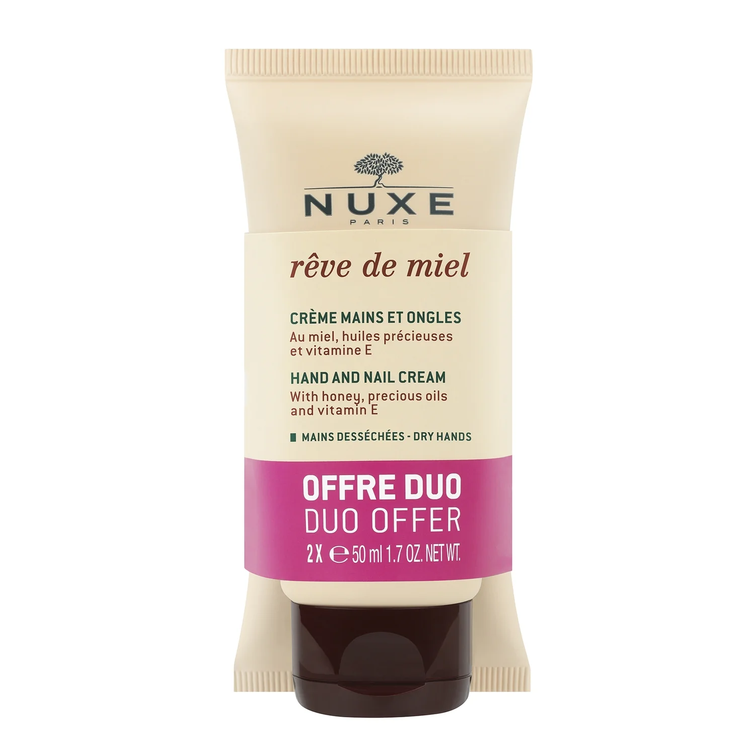 Nuxe Rêve de miel® Zestaw krem do rąk i paznokci, 2 x 50 ml