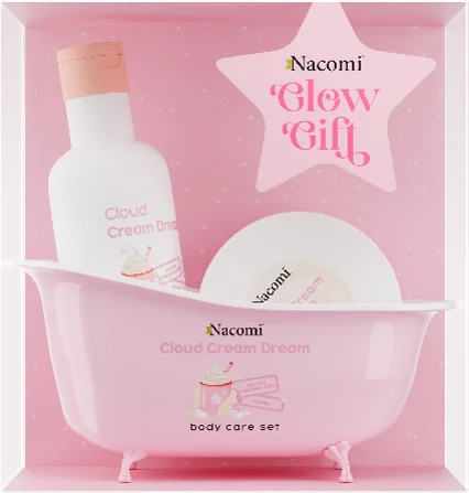Nacomi Zestaw Cloud Cream Dream żel pod prysznic, 300 ml + masło, 100 ml