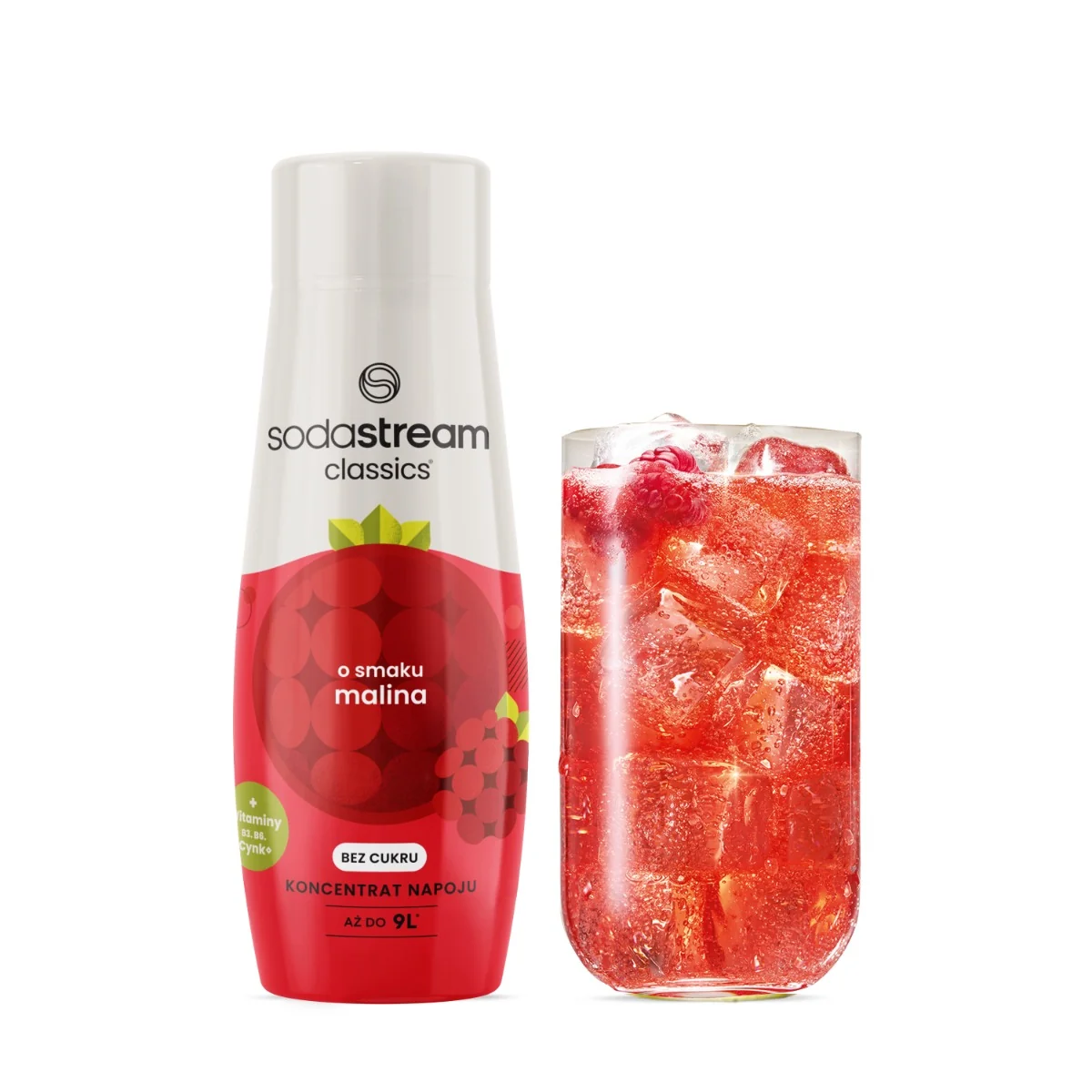 SodaStream syrop o smaku maliny bez cukru, 440 ml
