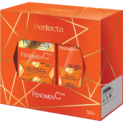 Perfecta Fenomen C Zestaw krem na dzień i na noc 50+, 50 ml + krem pod oczy, 15 ml