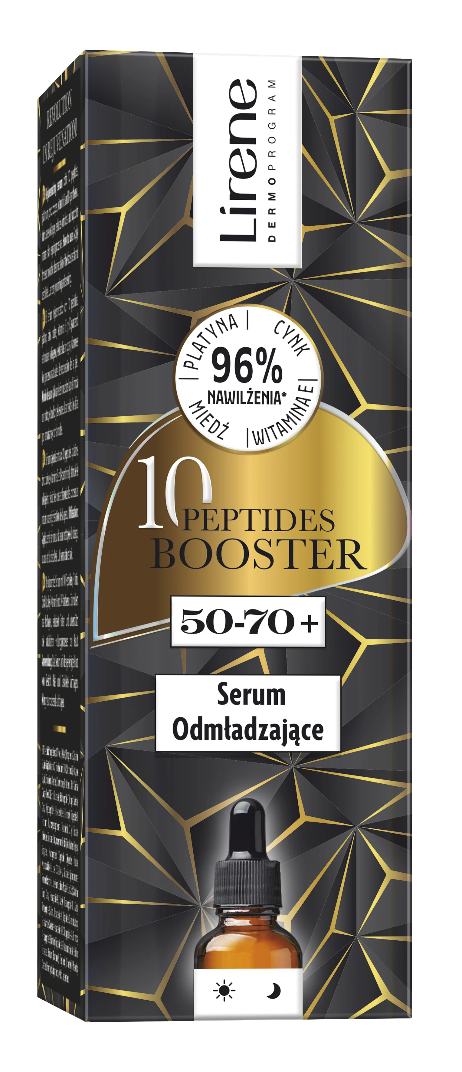 Lirene 10 PEPTIDES BOOSTER serum odmładzające 50-70+, 30 ml