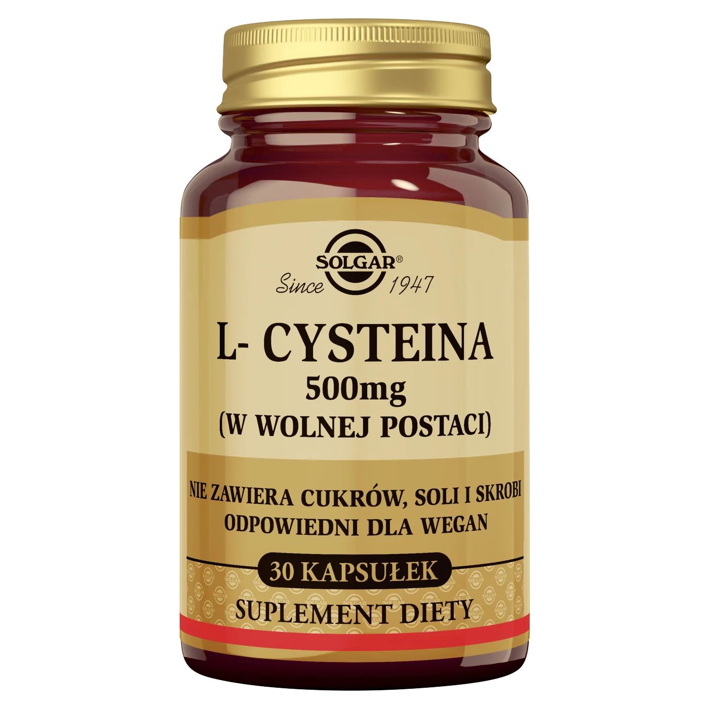 Solgar L-Cysteina 500 mg, 30 kapsułek
