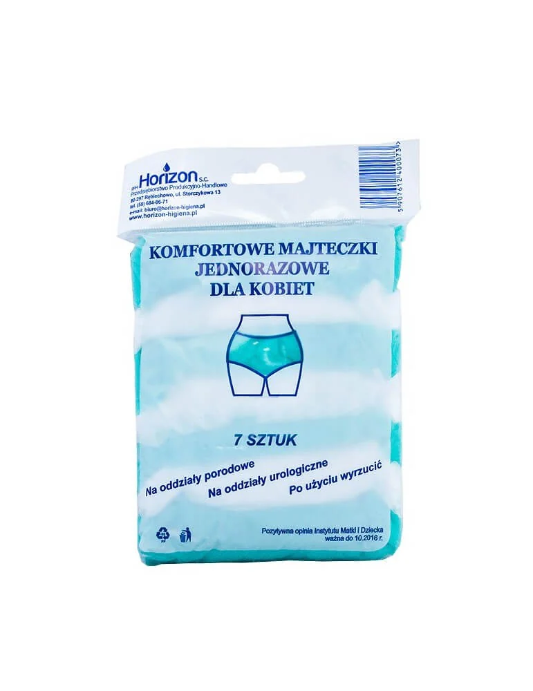Horizon majtki jednorazowe poporodowe, rozmiar 38, 7 szt.