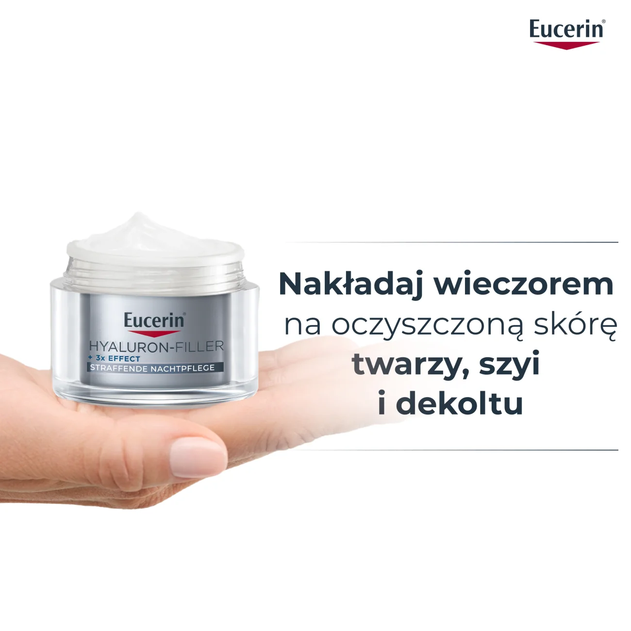 Eucerin Hyaluron-Filler przeciwzmarszczkowy krem na noc do każdego typu skóry, 50 ml