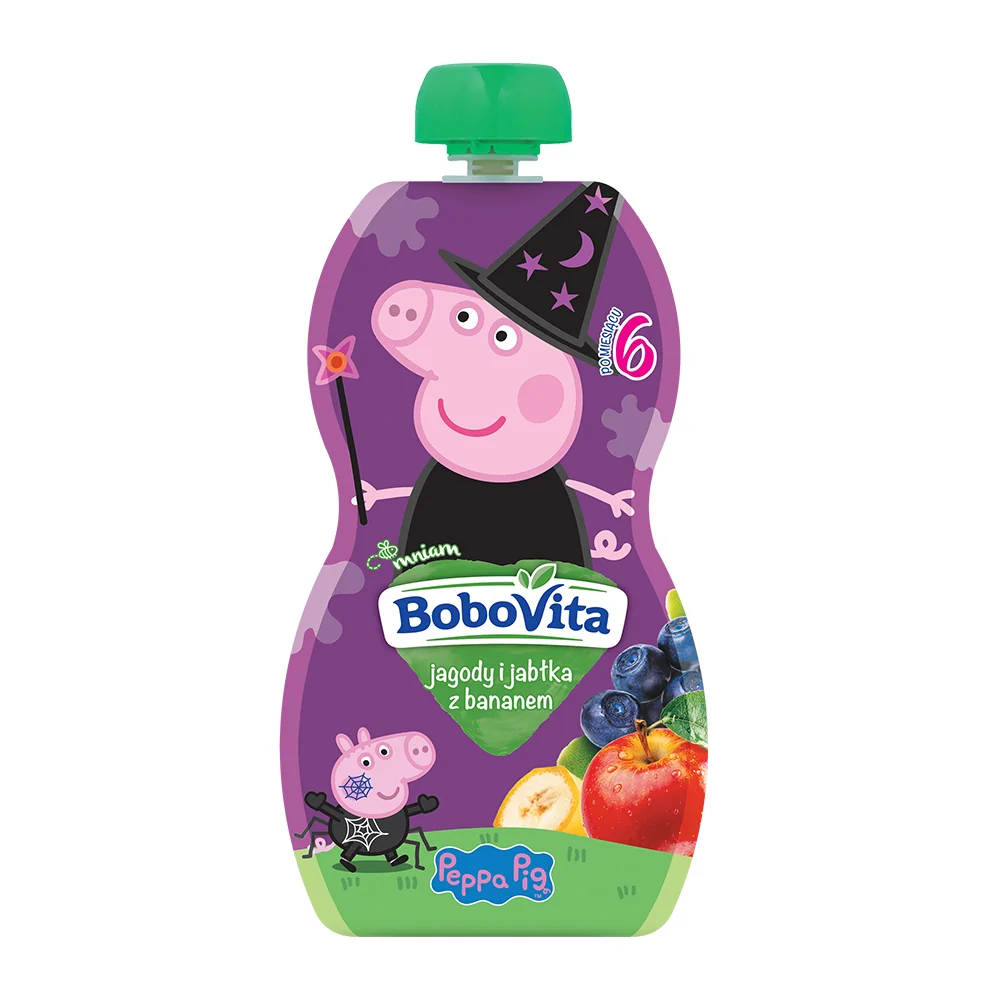 BoboVita mus jagody i jabłka z bananem, 100 g