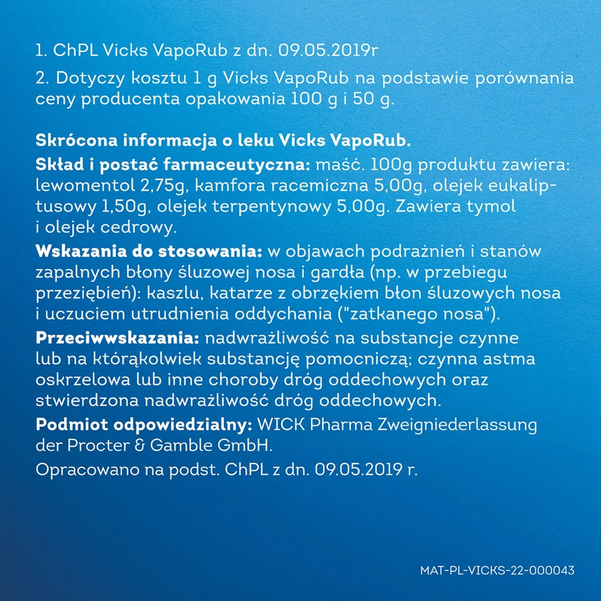 Vicks VapoRub, maść, 100g 