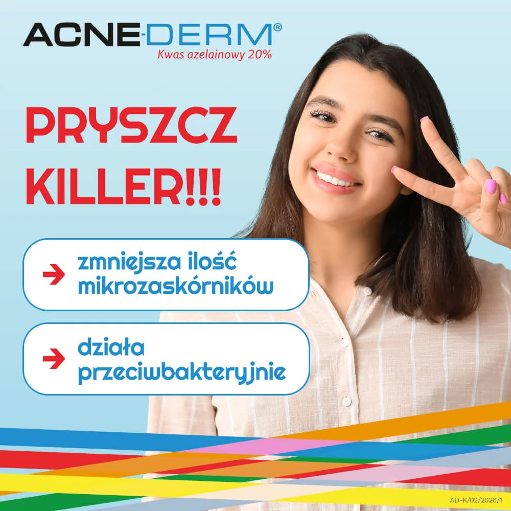 Acne-Derm krem przeciwtrądzikowy i wybielający, 20 g