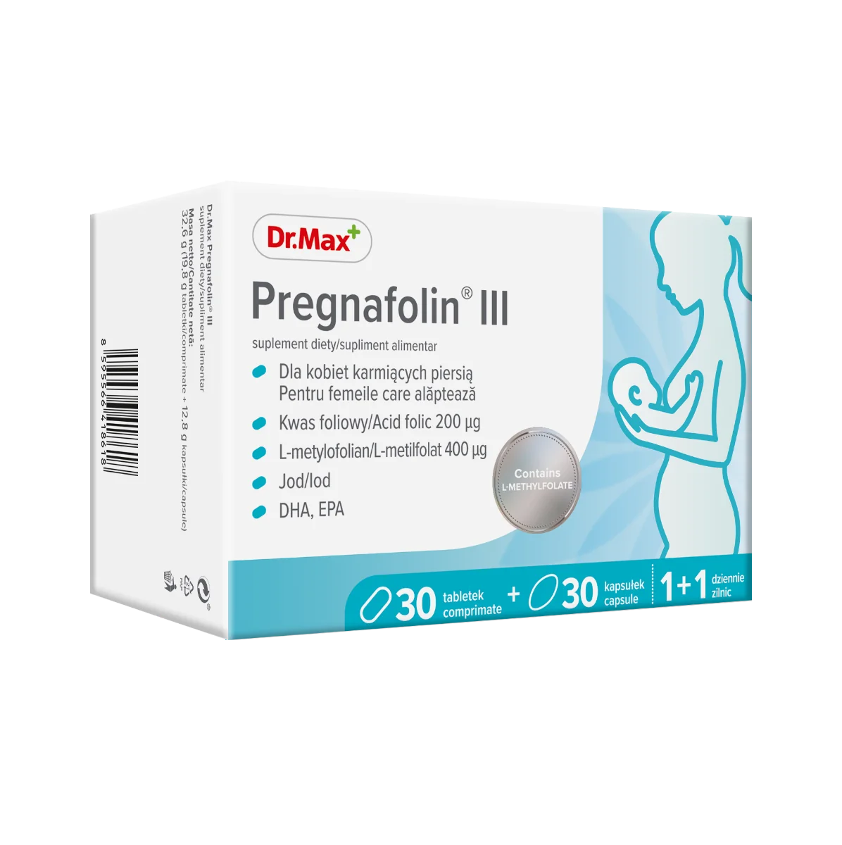 Pregnafolin III Dr. Max 30 tabletek + 30 kapsułek