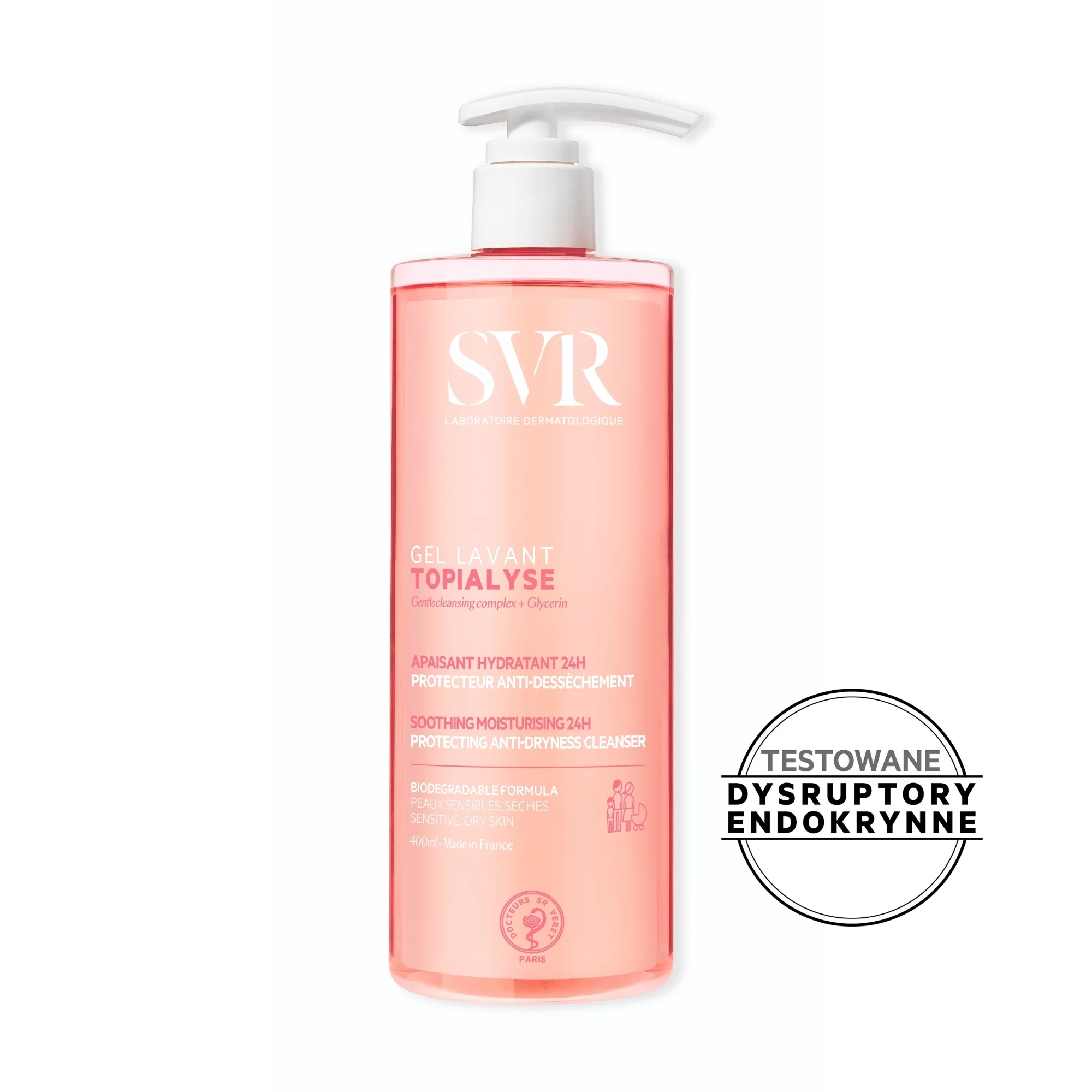 SVR Topialyse Gel Lavant Biodegradowalny żel do mycia, 1000 ml