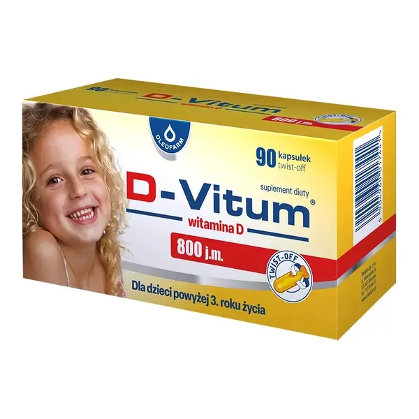 D-Vitum 800 j.m. 90 kapsułek twist-off