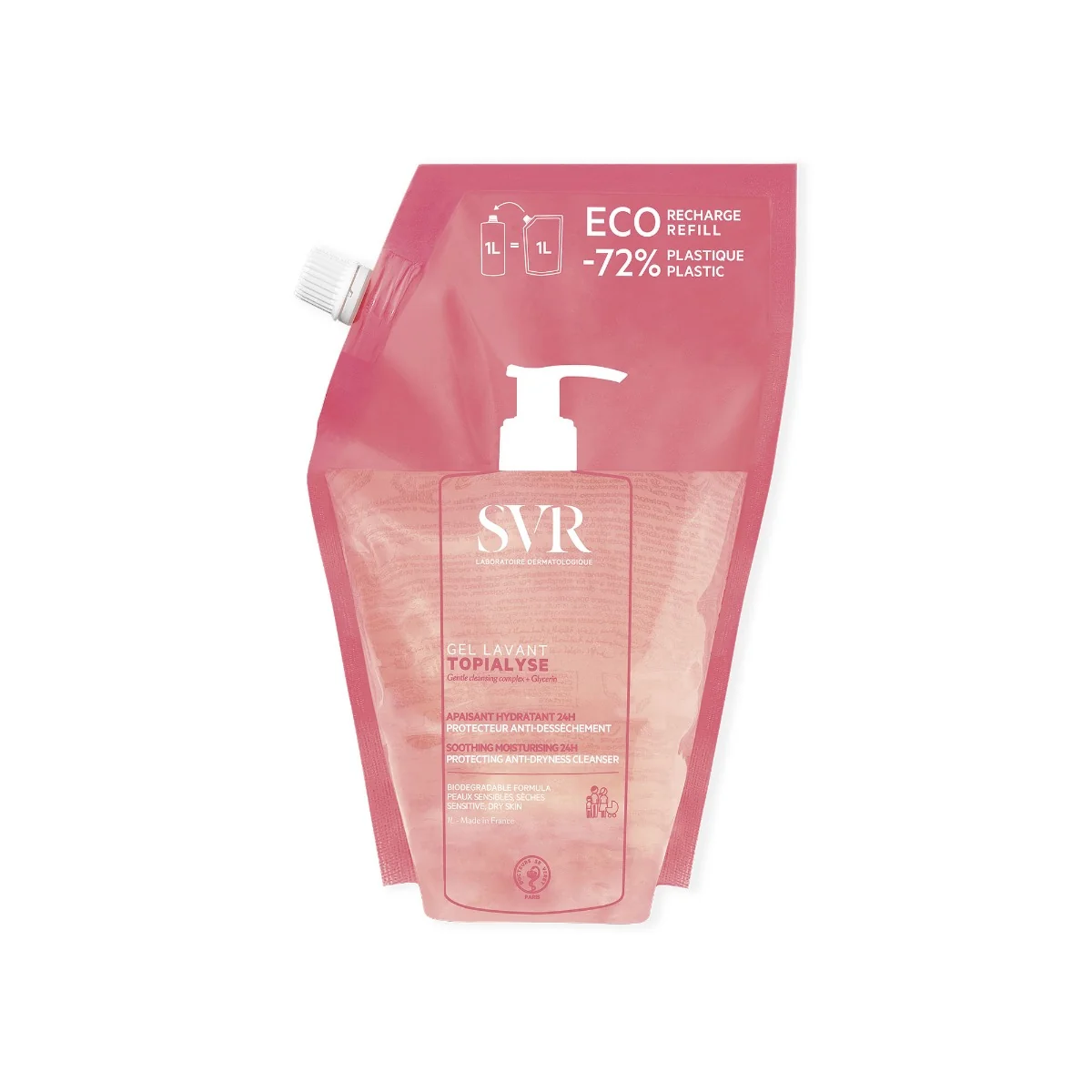 SVR Topialyse Gel Lavant żel do mycia ciała, 1 l
