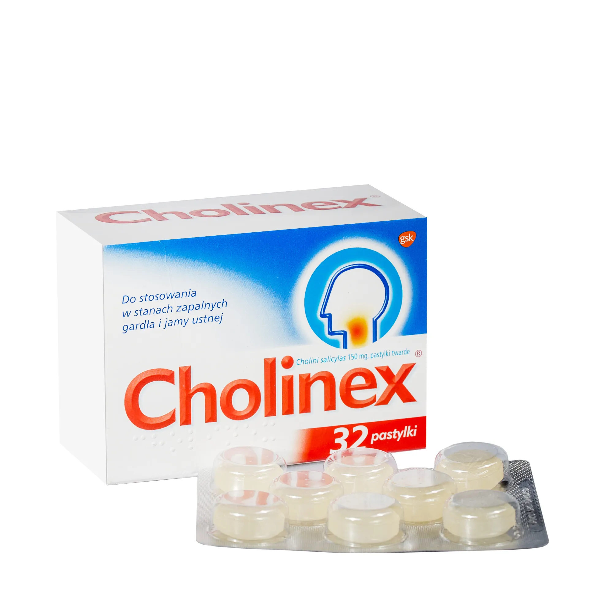 Cholinex 150 mg, 32 pastylki twarde