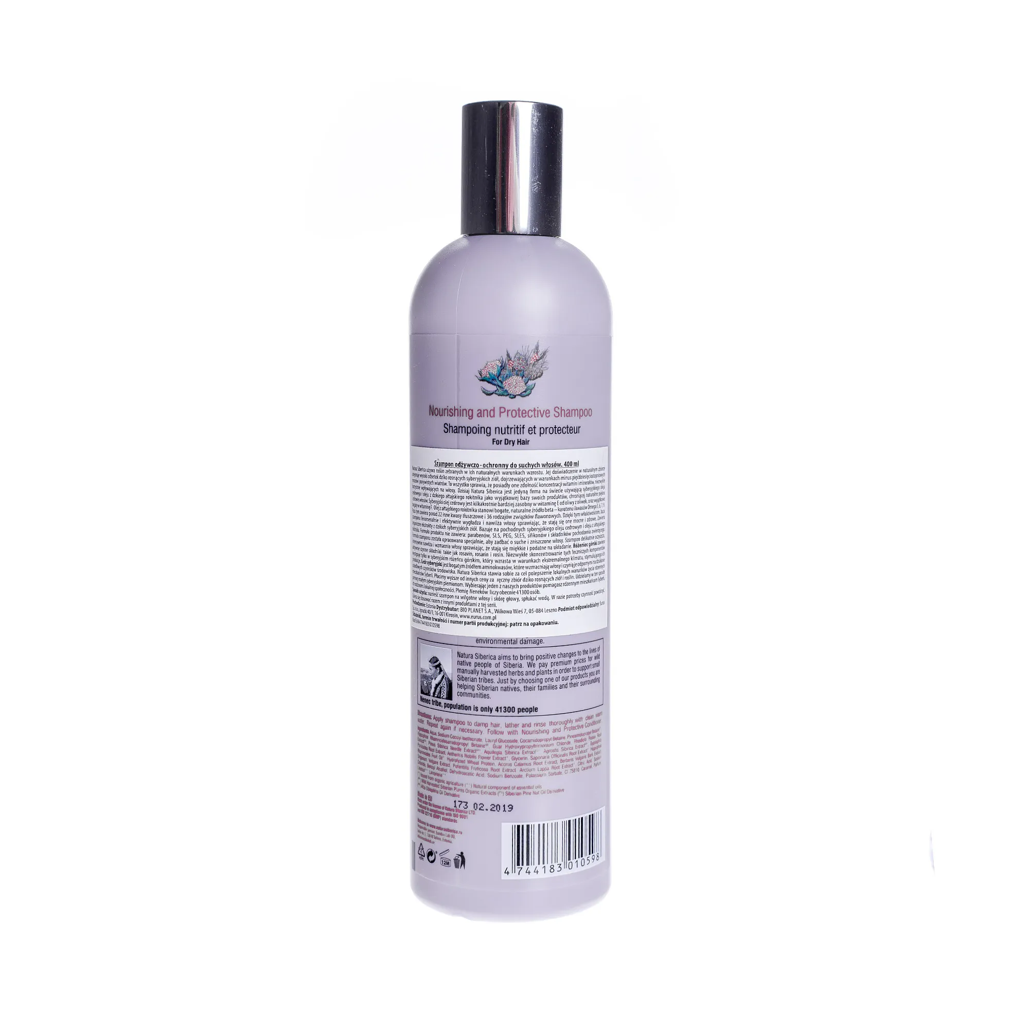 Natura Siberica szampon odżywczo-ochronny do suchych włosów, 400 ml 