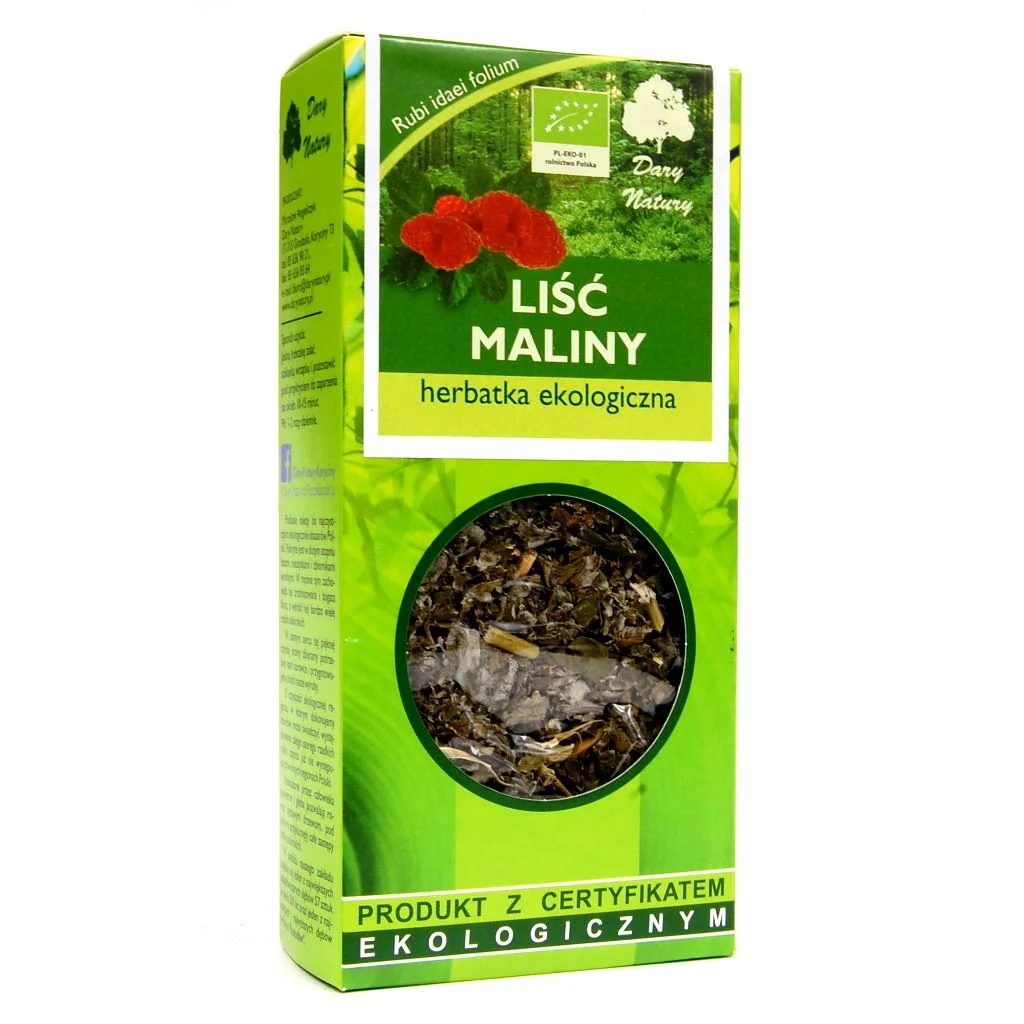Dary Natury Liść Maliny herbatka ekologiczna, 25 g