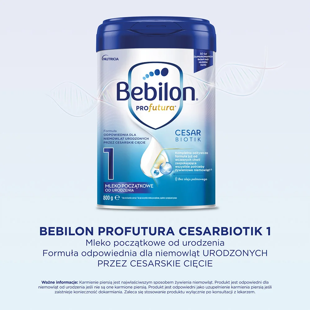 Bebilon Profutura CesarBiotik 1 mleko początkowe, od urodzenia, 800 g