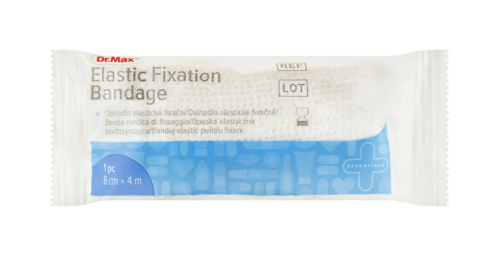 Elastic Fixation Bandage Dr. Max, opaska podtrzymująca 6 cm x 4 m, 1 sztuka