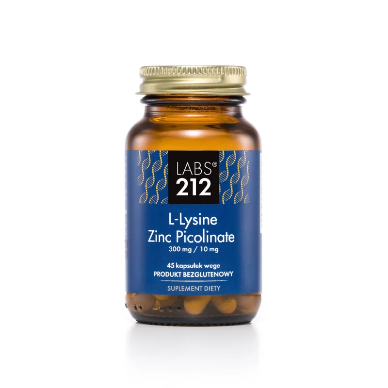 LABS212 L-Lysine Zinc Picolinate 45 kapsułek wege