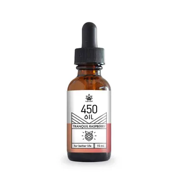 Alba Hemp, olej CBD Tranquil Rasberry 450 mg, 15 ml 