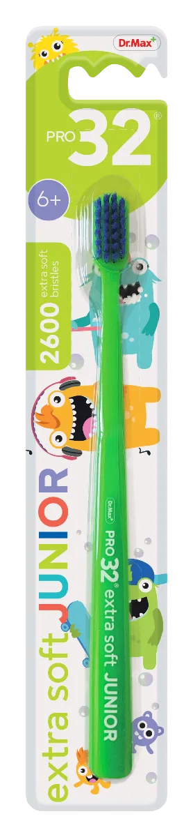 Pro32 Toothbrush Extra Soft Junior Dr.Max, szczoteczka do zębów 6+, 1 sztuka 