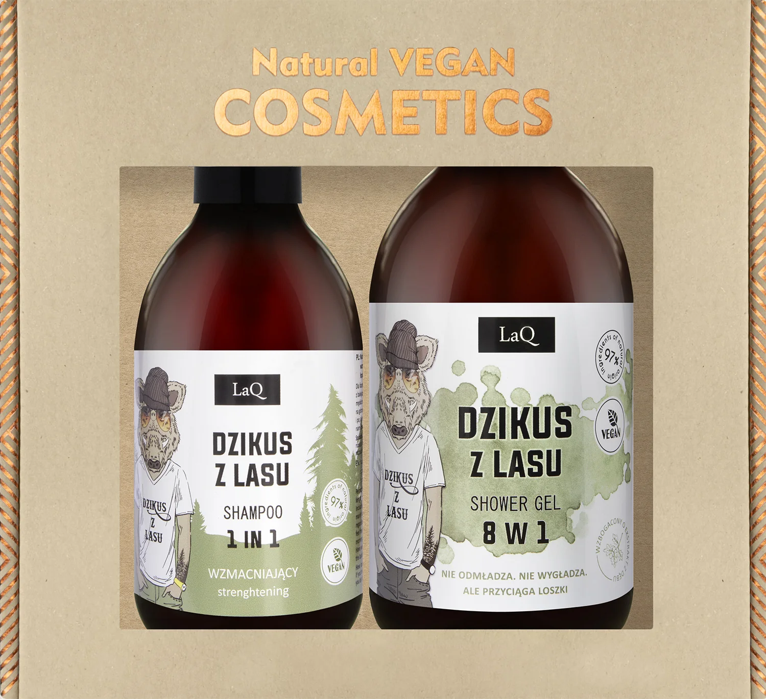LaQ Zestaw Dzikus z Lasu żel, 500 ml + szampon, 300 ml