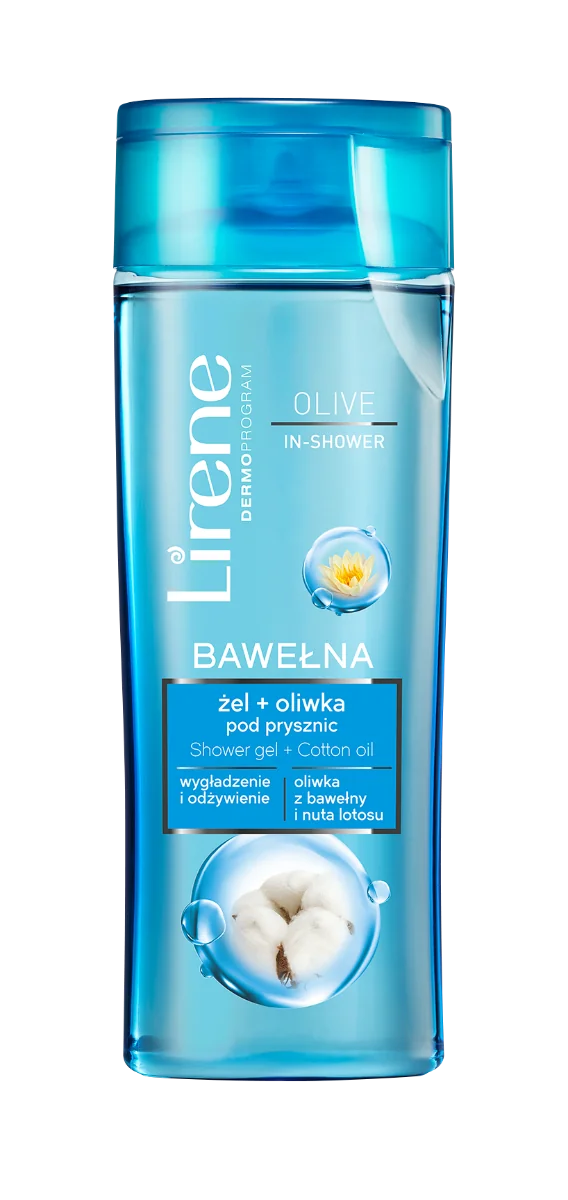 Lirene BAWEŁNA żel + oliwka pod prysznic, 250 ml