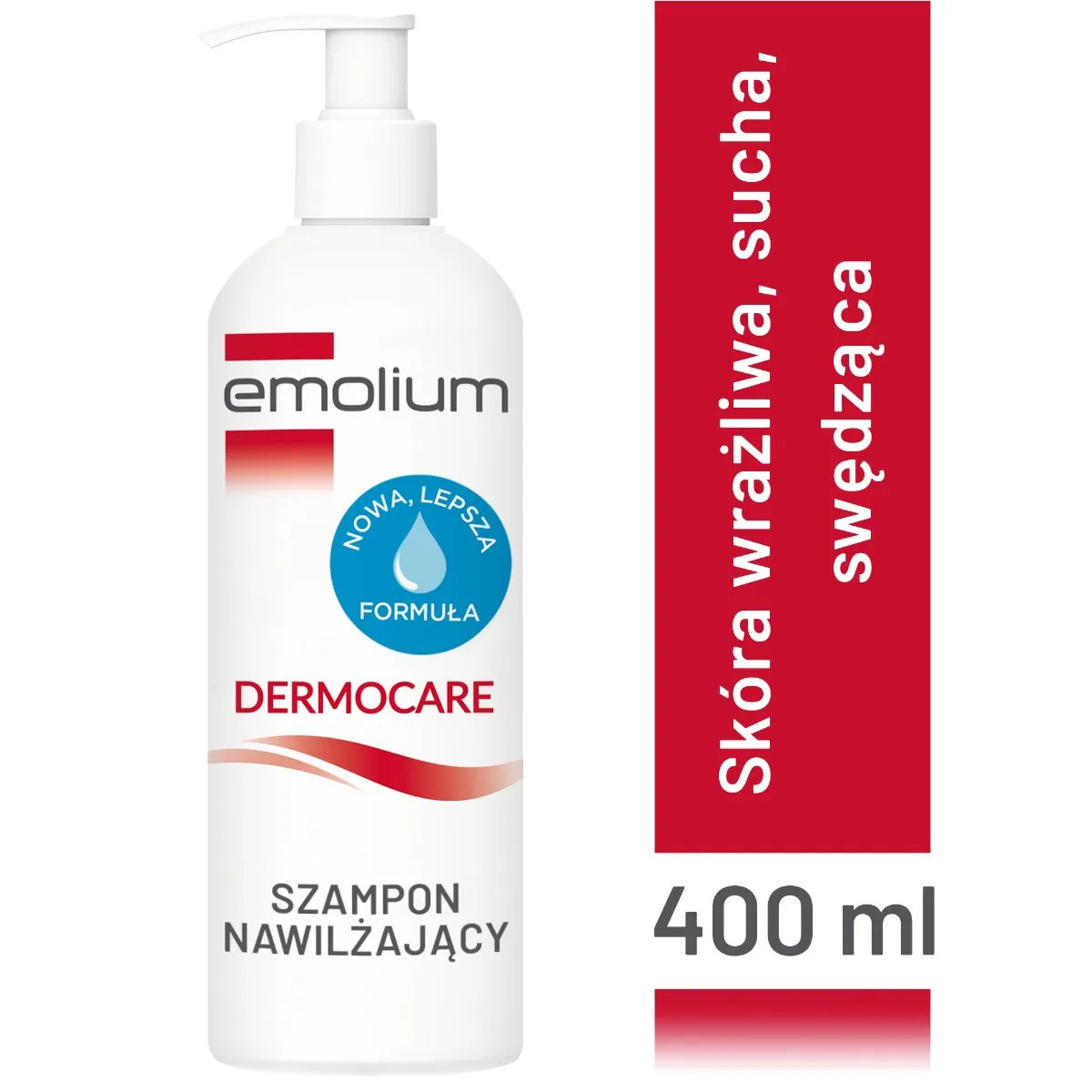 Emolium Dermocare, szampon nawilżający od 1 miesiąca, 400 ml