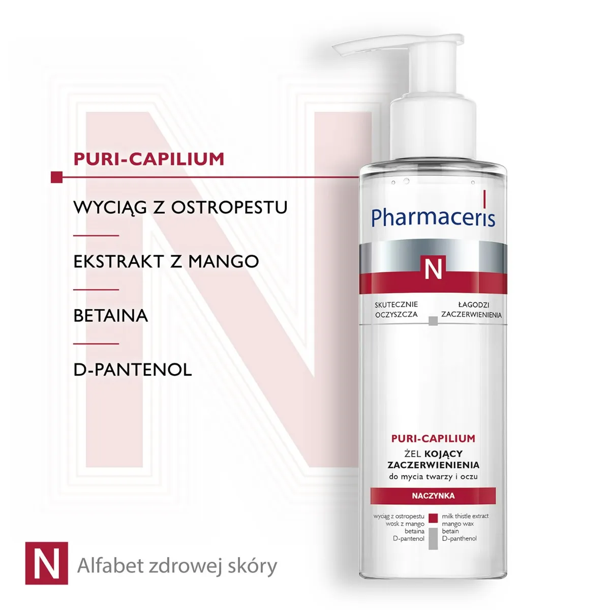 Pharmaceris N Puri-Capilium żel myjący, 190 ml 